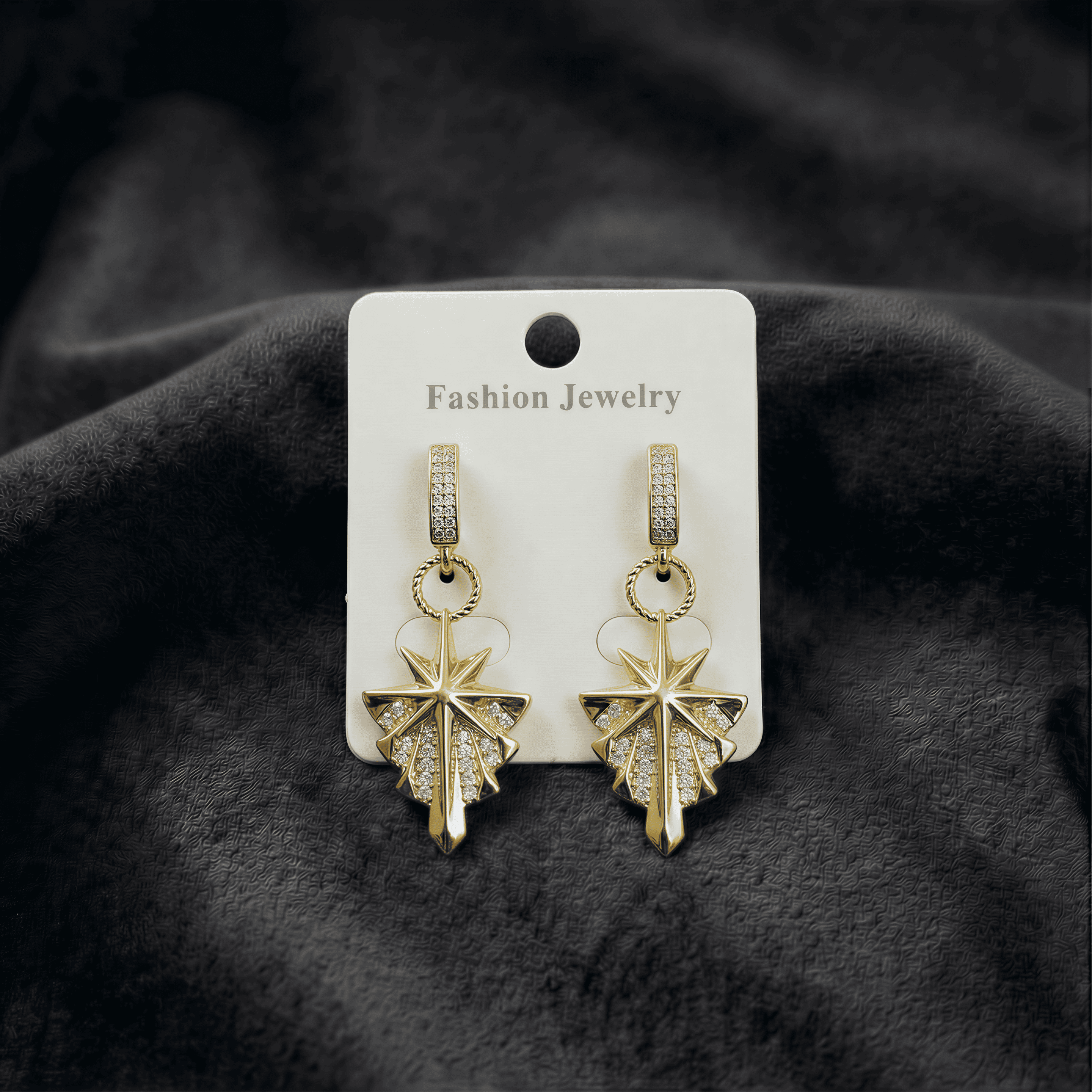 Işıltılı Kutup Yıldızı Sallantılı Küpe