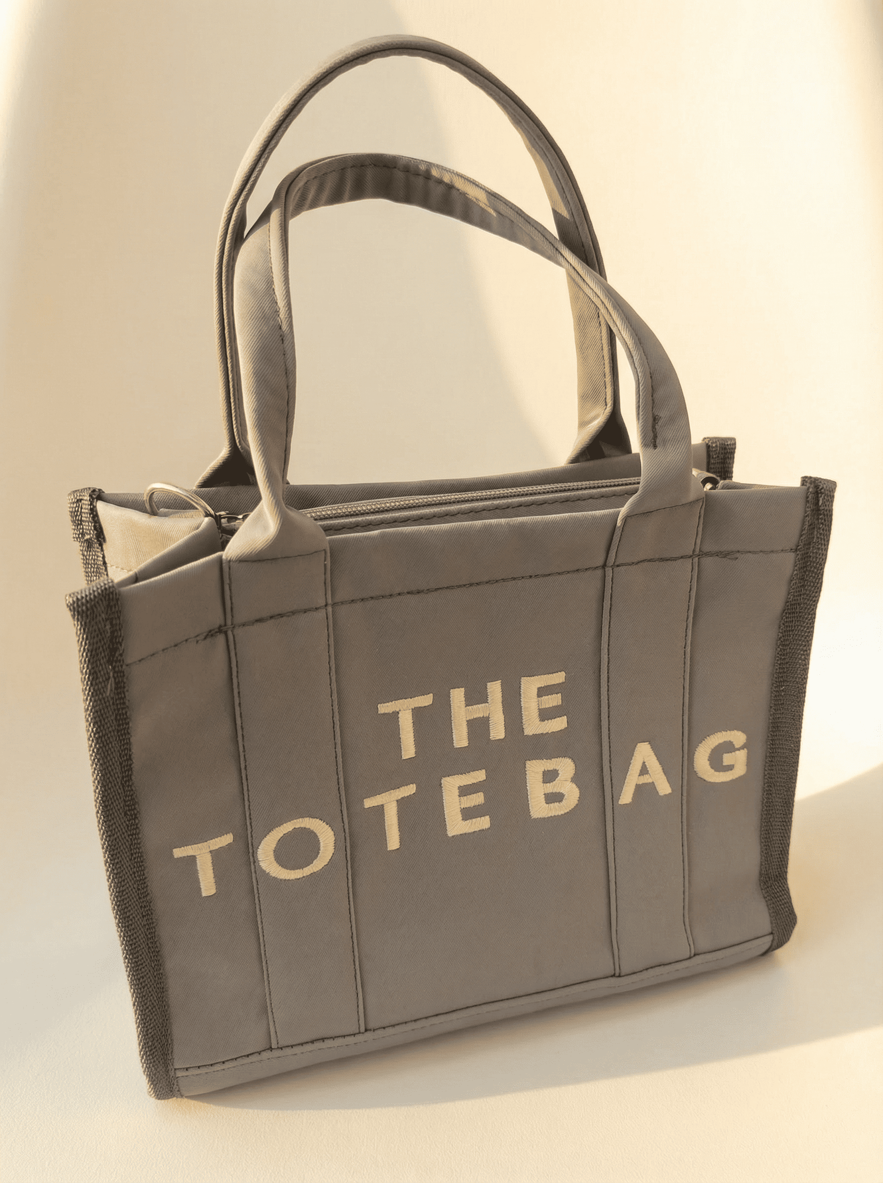 Cool Grey "The Tote Bag" Kanvas Çanta