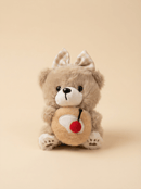 Kirazlı Tart Tutan Kurdelalı Ayıcık